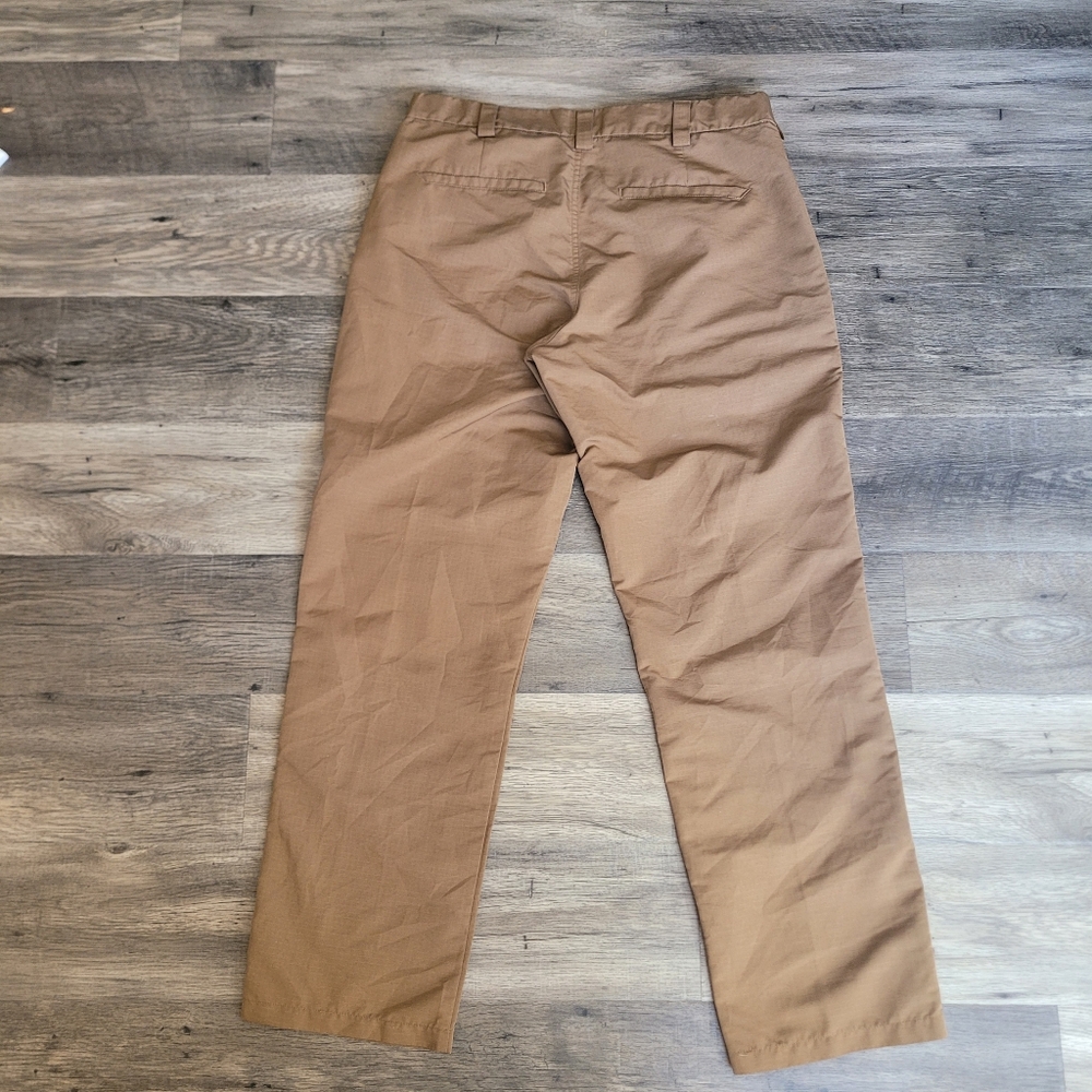 5.11 Tactical Chino Pants 34x32 Khaki Brown Light Military Straight Flat Front - Picture 7 of 9